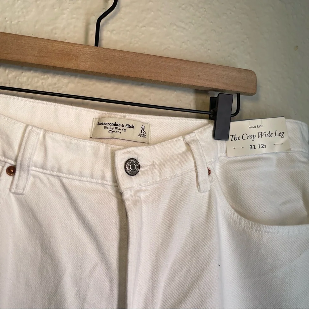 The crop wide leg Abercrombie jeans - Picture 1 of 4